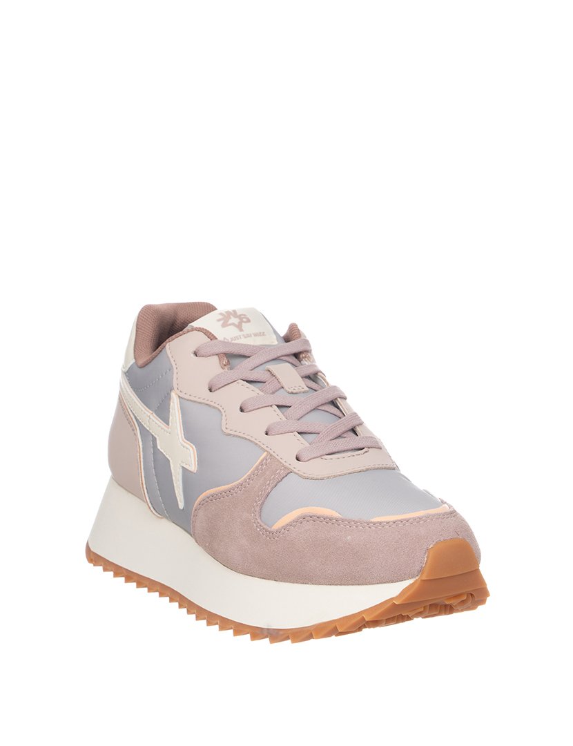 Ténis Senhora Cinzento e Rosa