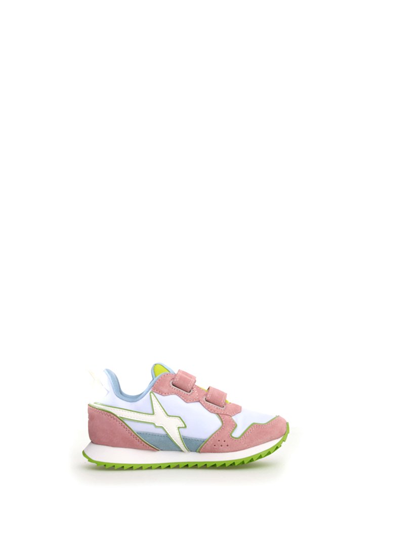 Ténis Menina Rosa e Branco