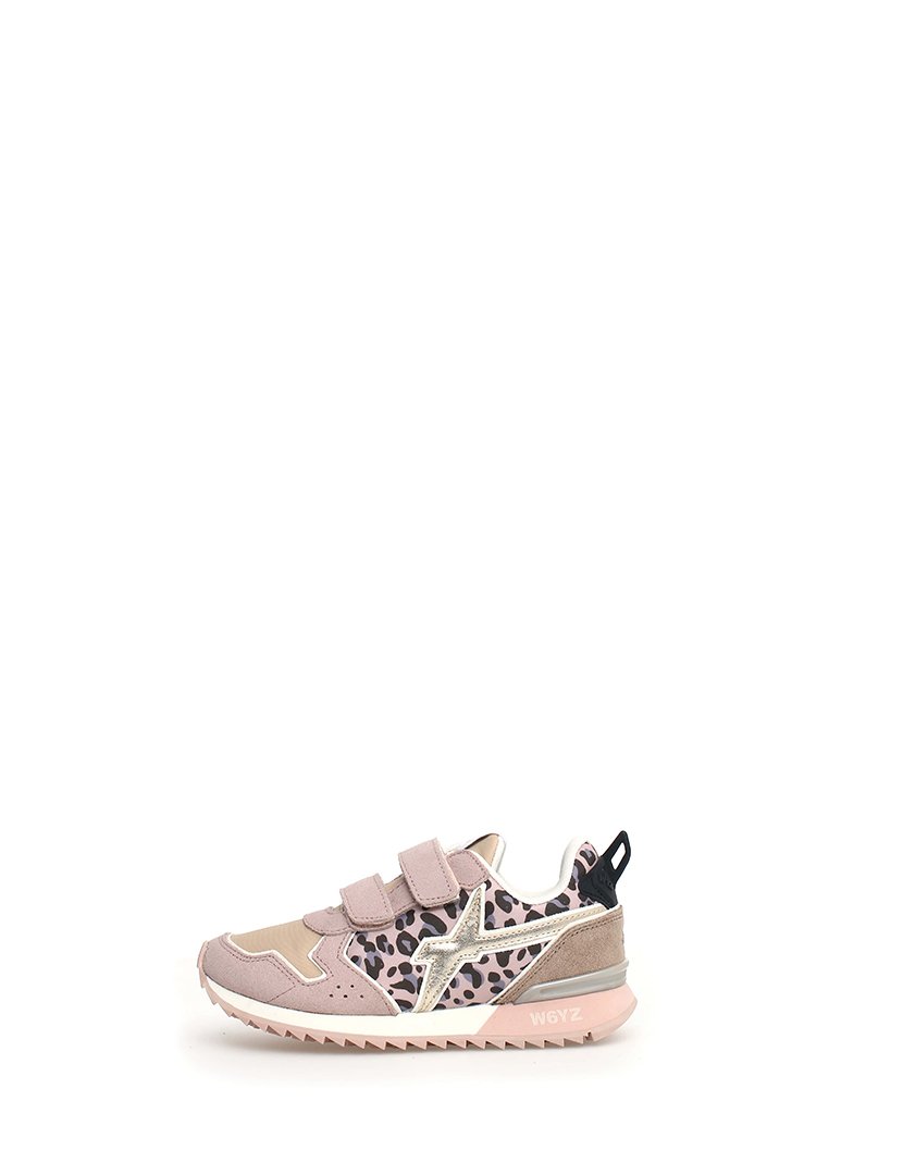 Ténis Menina Rosa com Padrão Leopardo