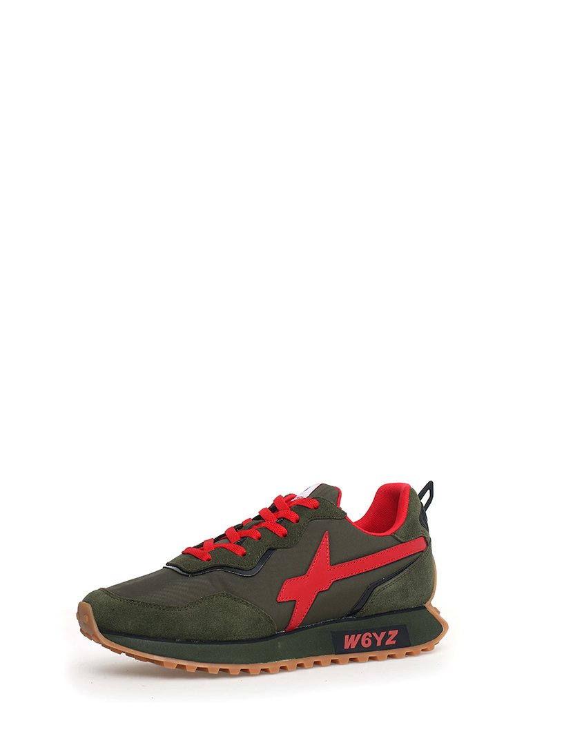 Ténis Homem Verde e Vermelho