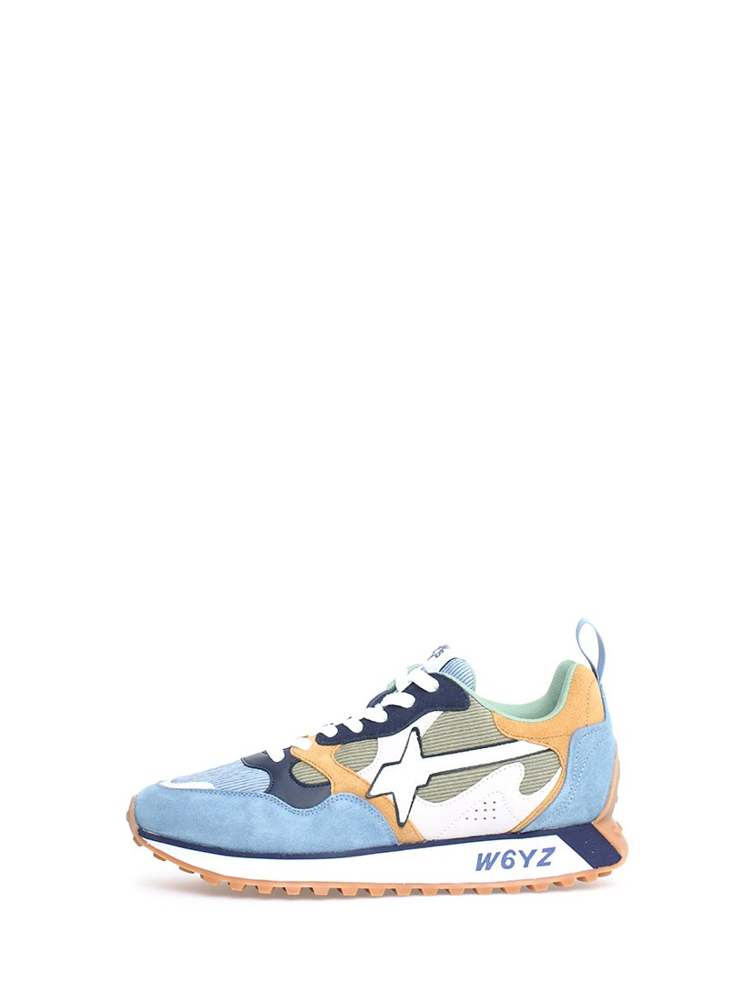 Ténis Adulto Unisexo Azul e Laranja