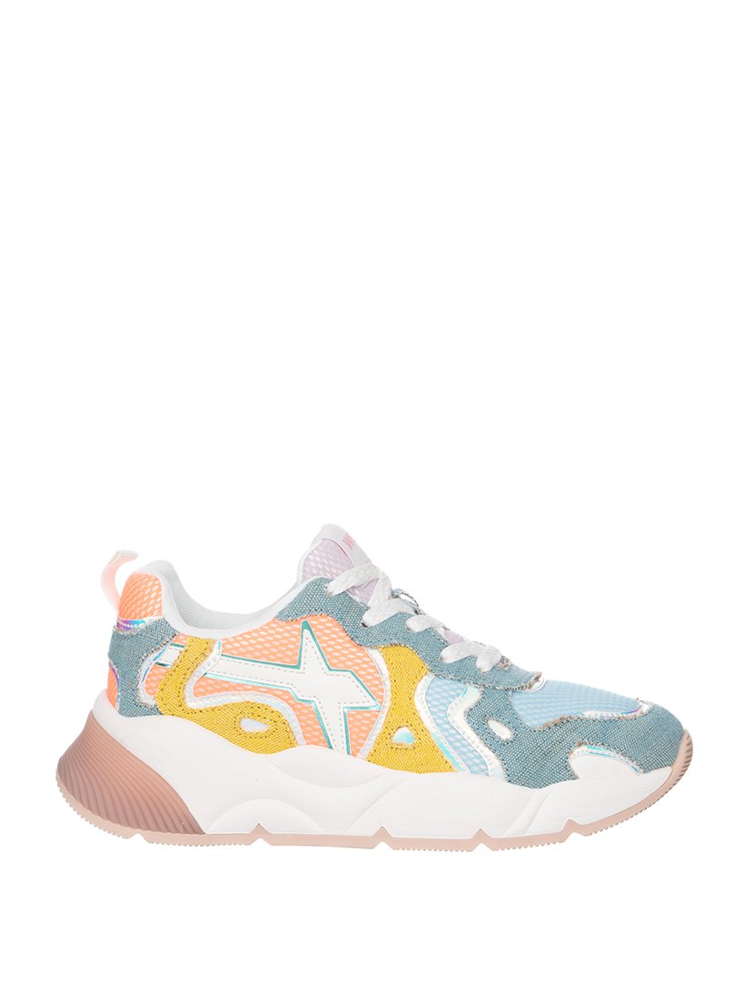 Ténis Senhora Azul e Rosa