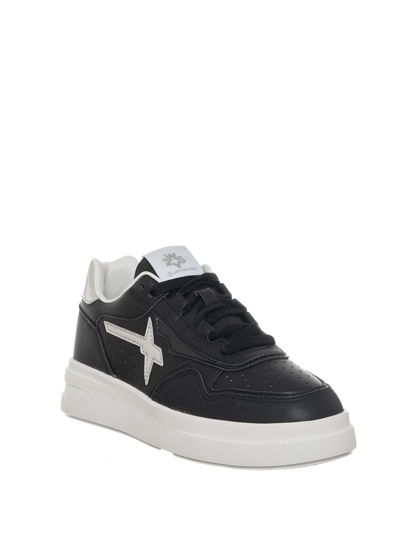 Ténis Senhora Preto e Prateado