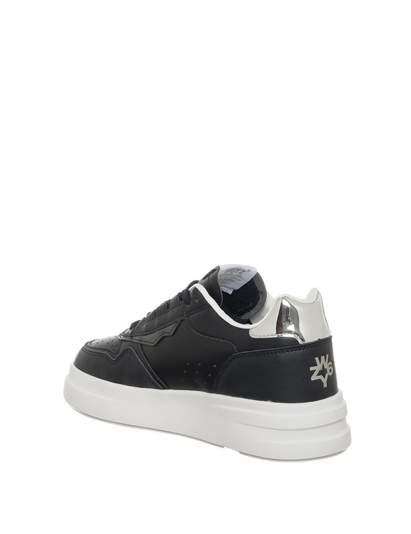 Ténis Senhora Preto e Prateado