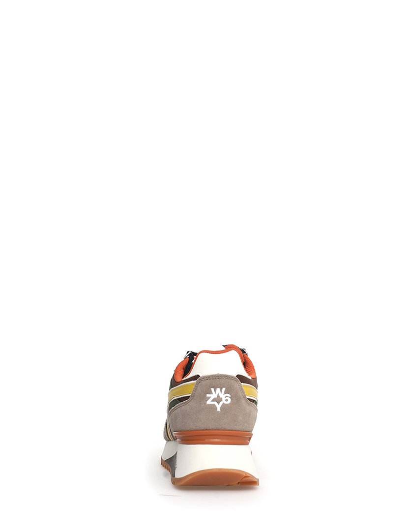 Ténis Homem Castanho e Amarelo