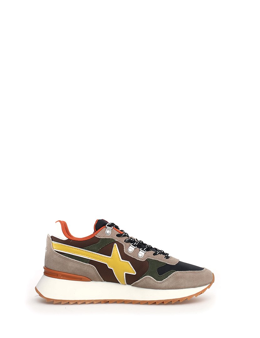 Ténis Homem Castanho e Amarelo