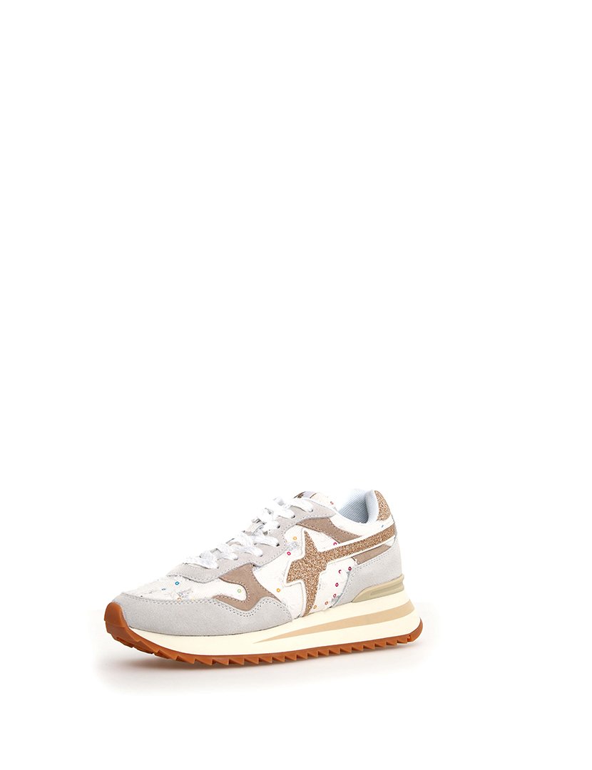 Ténis Senhora Bege e Castanho