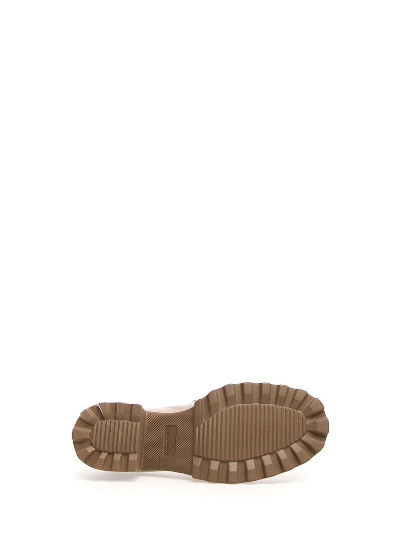 Mocassins com Salto Senhora Bege