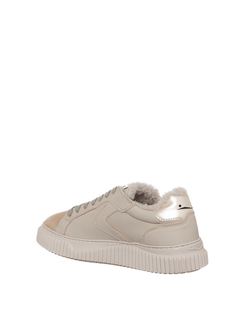 Ténis Senhora Bege e Dourado