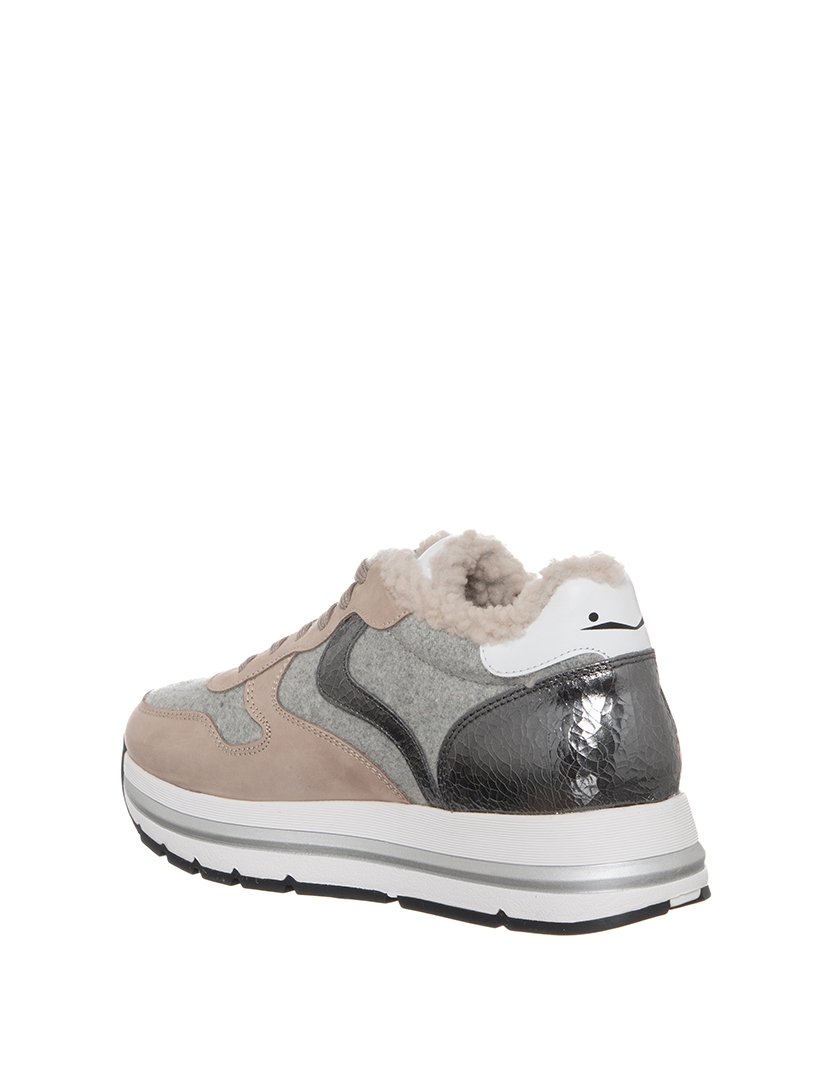 Ténis Senhora Bege e Cinza