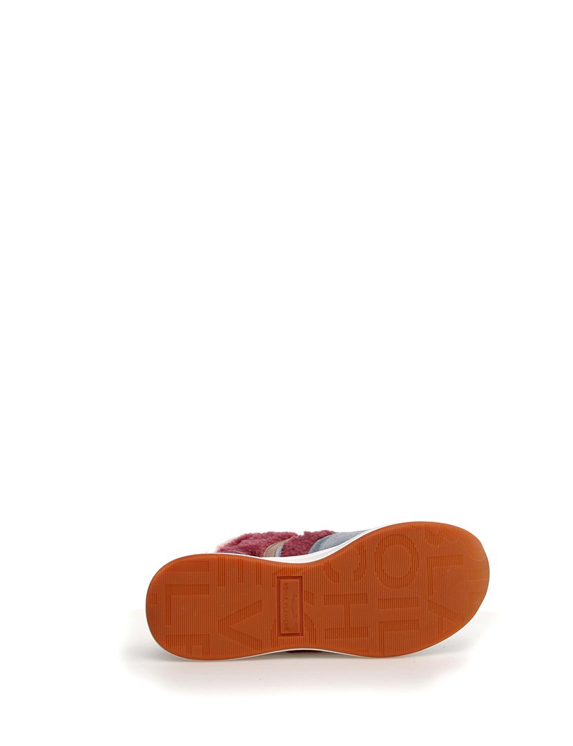 Ténis Senhora Azul e Vermelho