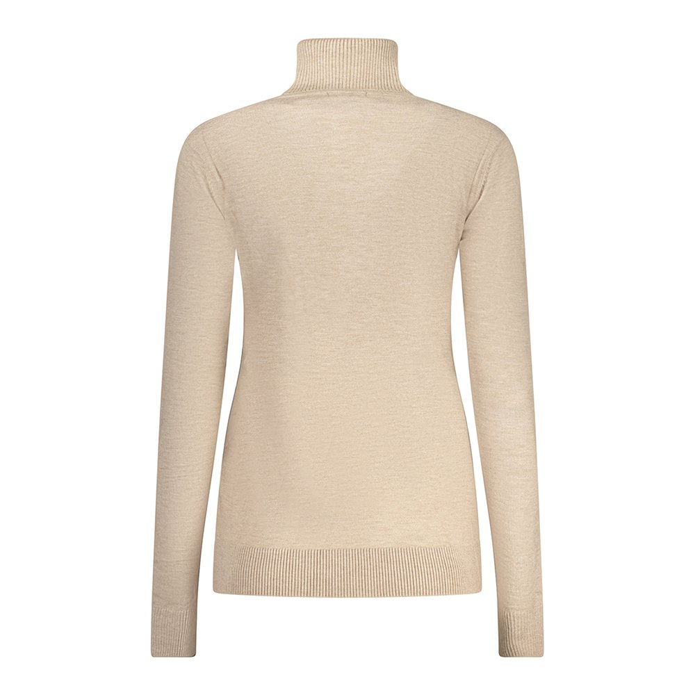 Camisola de Gola Alta Senhora Bege