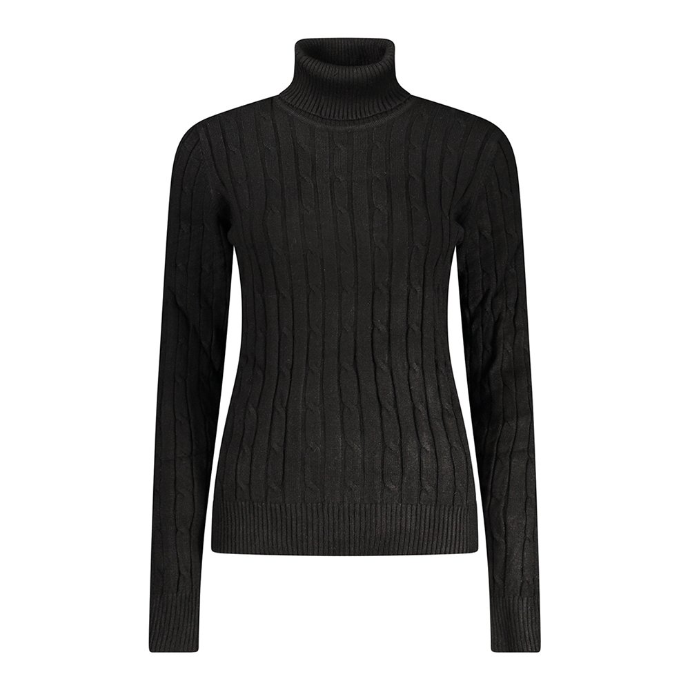 Camisola de Gola Alta Senhora Preto