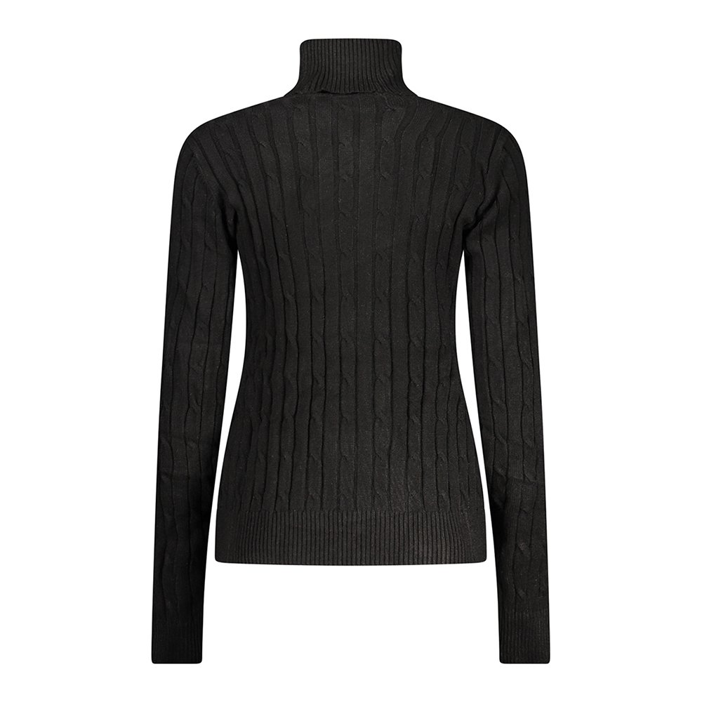 Camisola de Gola Alta Senhora Preto