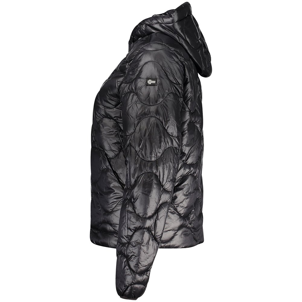 Casaco com capuz Senhora Preto