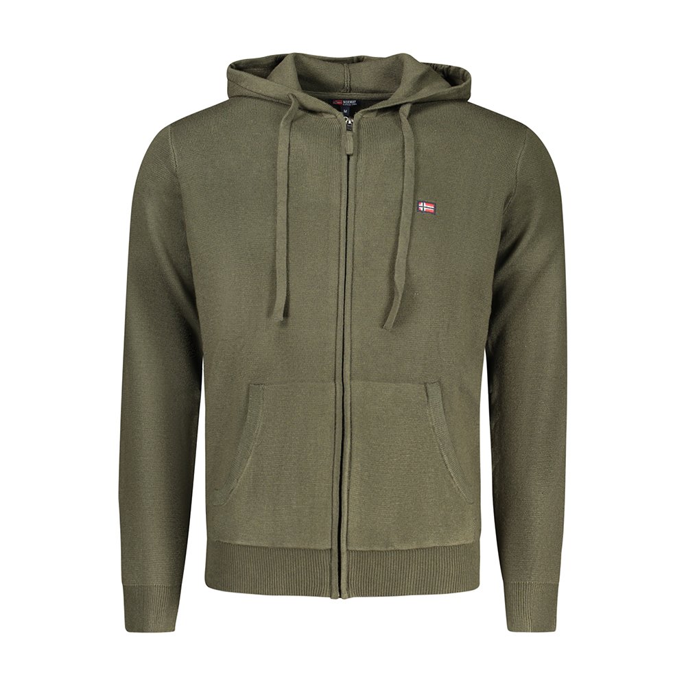 Sweatshirt zip com capuz Homem Verde