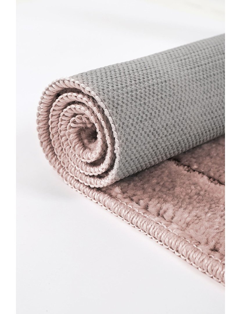 Set of 2 Bath Rugs Home Cerceve Mink