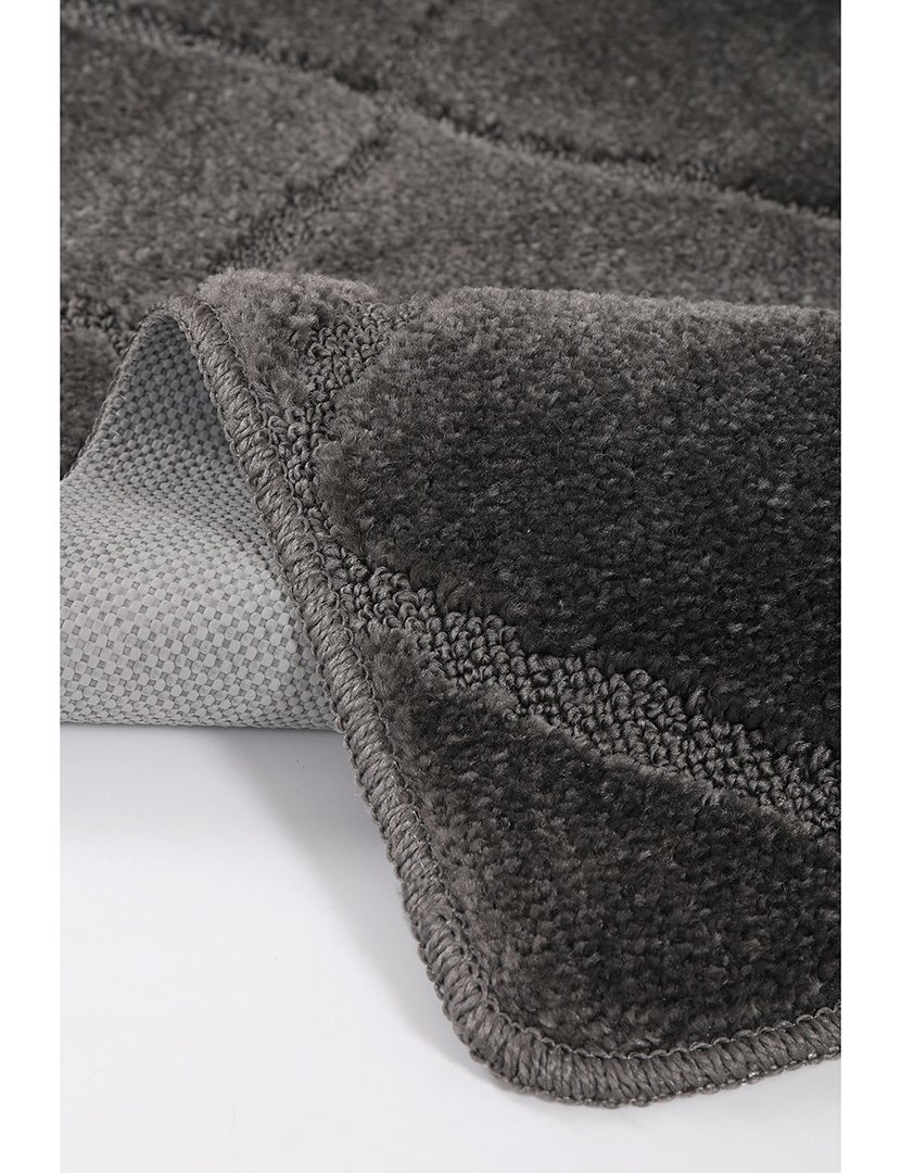 Set of 2 Anthracite Bath Mats