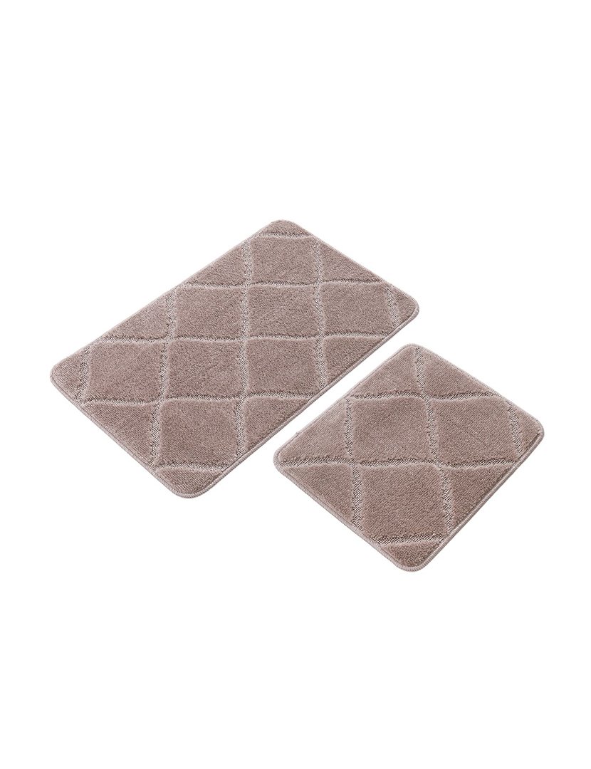 Set of 2 Luxury Bath Mats Mink