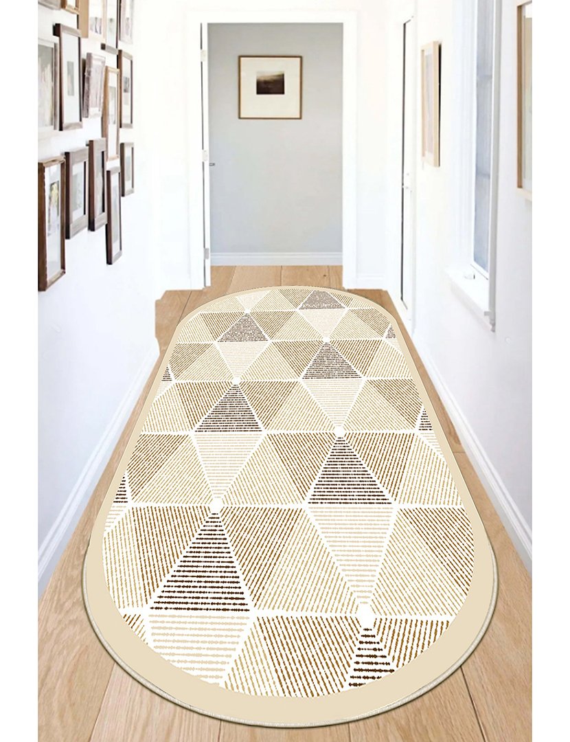 Tapete Oval Ecora Oval Beige