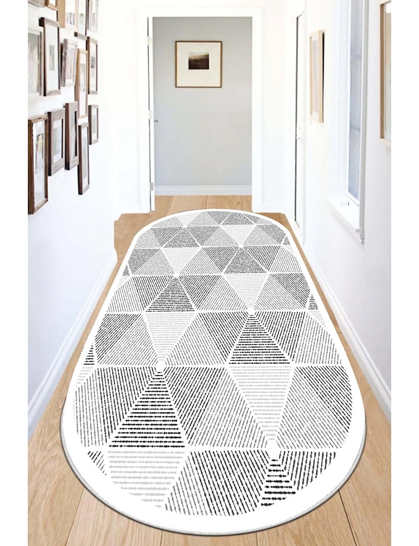 Tapete Oval Ecora Oval Grey