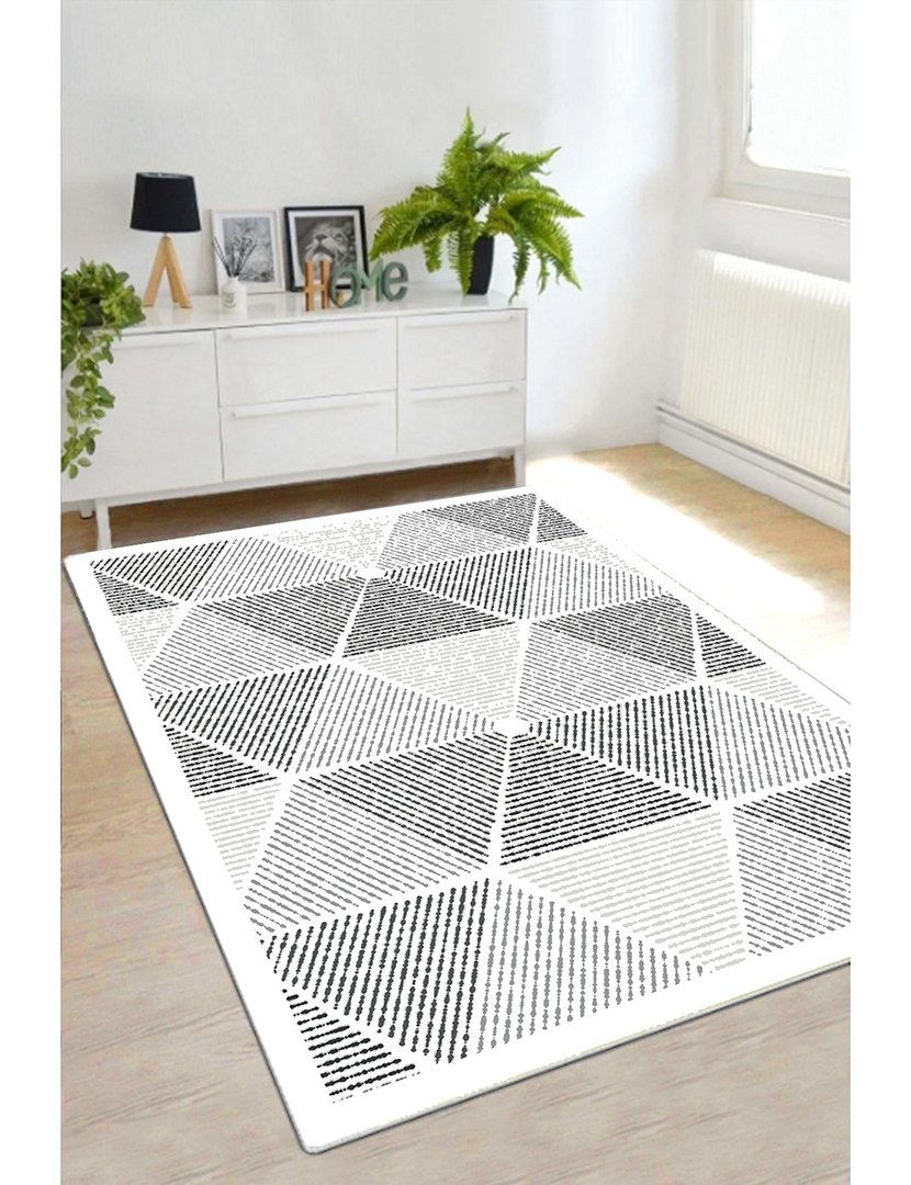 Tapete Ecora Rectangle Grey