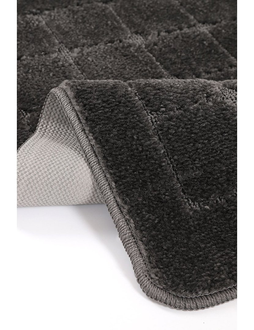 Set of 2 Kareli Anthracite Bath Mats