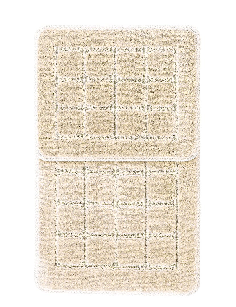 Set of 2 Kareli Cream Bath Mats