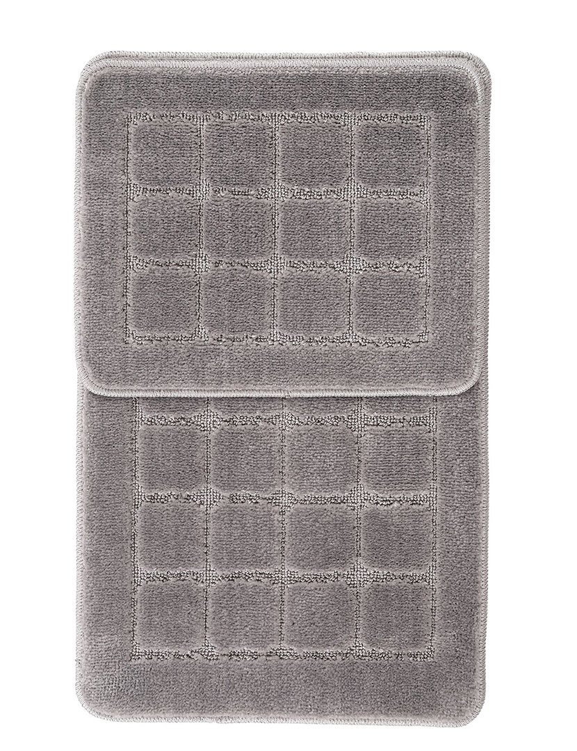 Set of 2 Kareli Grey Bath Mats
