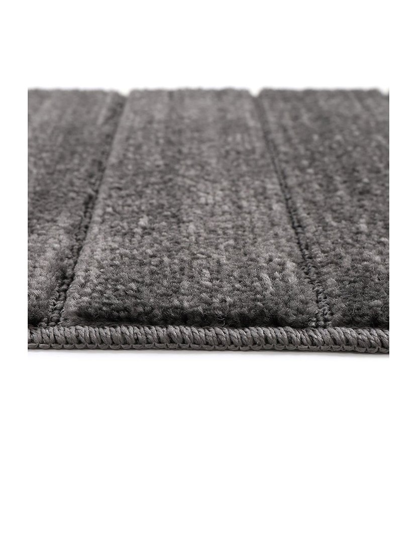 Conjunto 2 Tapetes Casa Banho Yeni Cizgili Anthracite