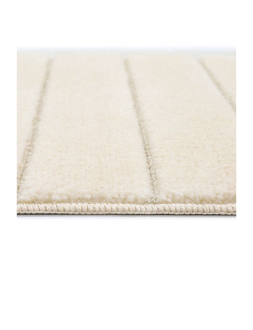 Conjunto 2 Tapetes Casa Banho Yeni Cizgili Cream