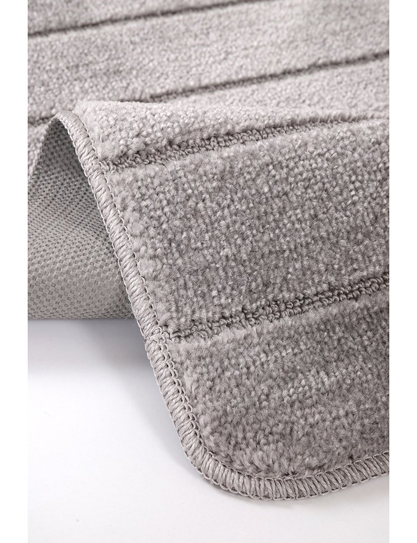 Conjunto 2 Tapetes Casa Banho Yeni Cizgili Grey