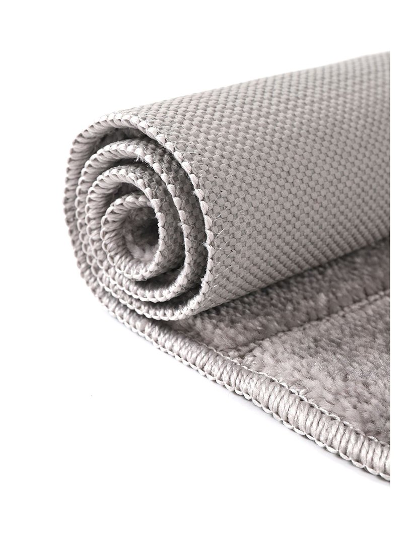 Conjunto 2 Tapetes Casa Banho Yeni Cizgili Grey