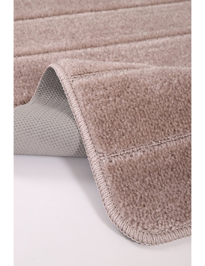 Conjunto 2 Tapetes Casa Banho Yeni Cizgili Mink