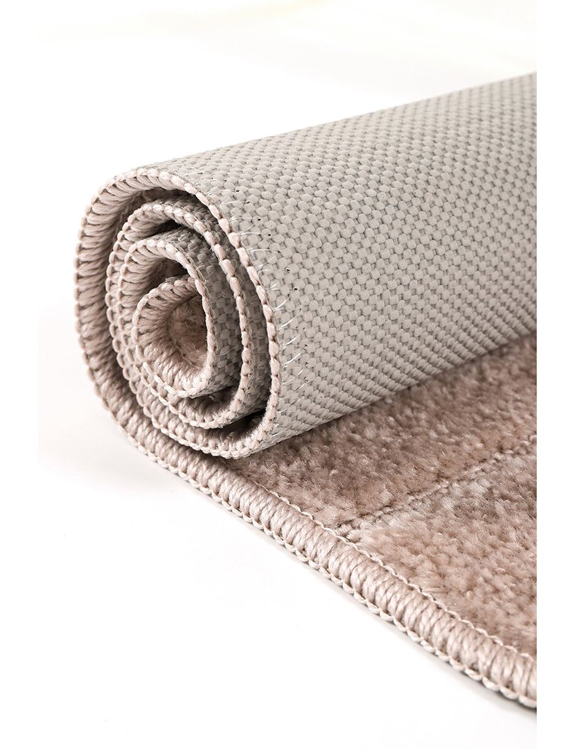 Conjunto 2 Tapetes Casa Banho Yeni Cizgili Mink