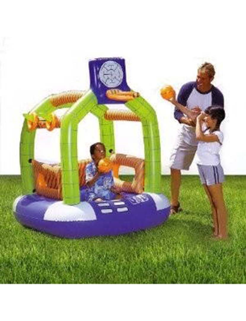 Centro De Jogos Infláveis Com Cesta, Anél
