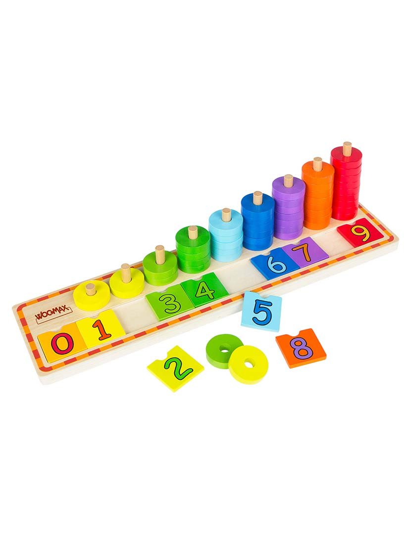 Jogo Madeira EducativoFichas e Numeros +