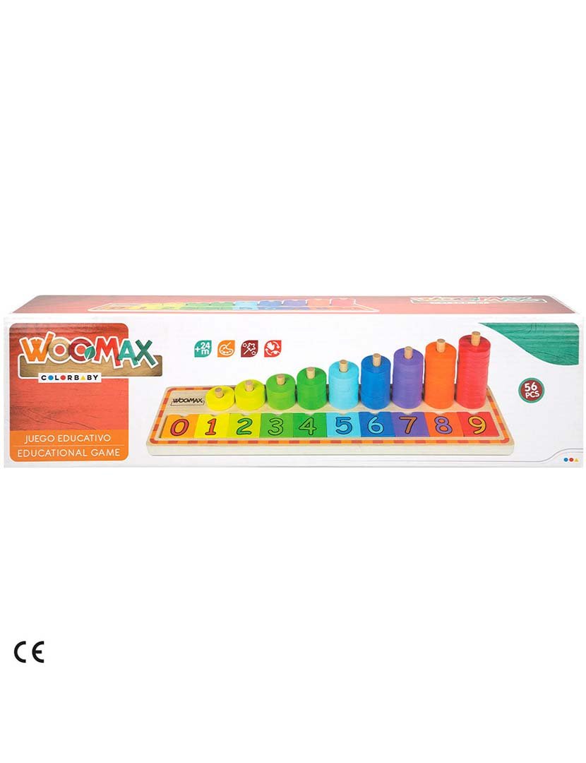 Jogo Madeira EducativoFichas e Numeros +