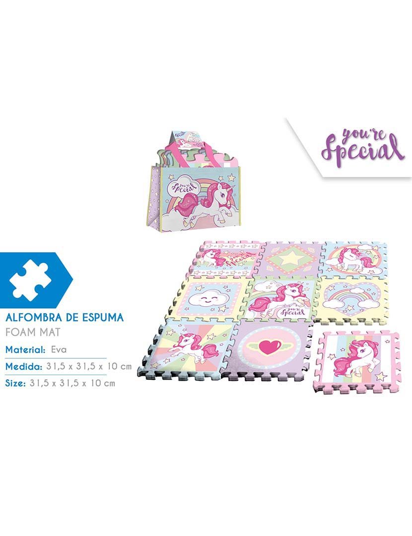 Puzzle Almofada EVA 9pçs c/ Bolsa You`re