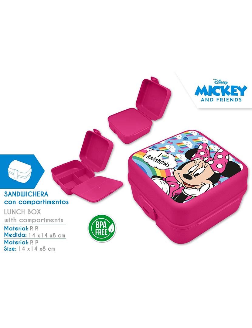 Sandwicheira Com Compartimentos Minnie 1