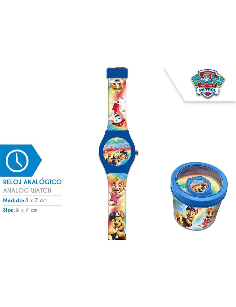 Relógio Analógico Caixa De Metal Paw Pat