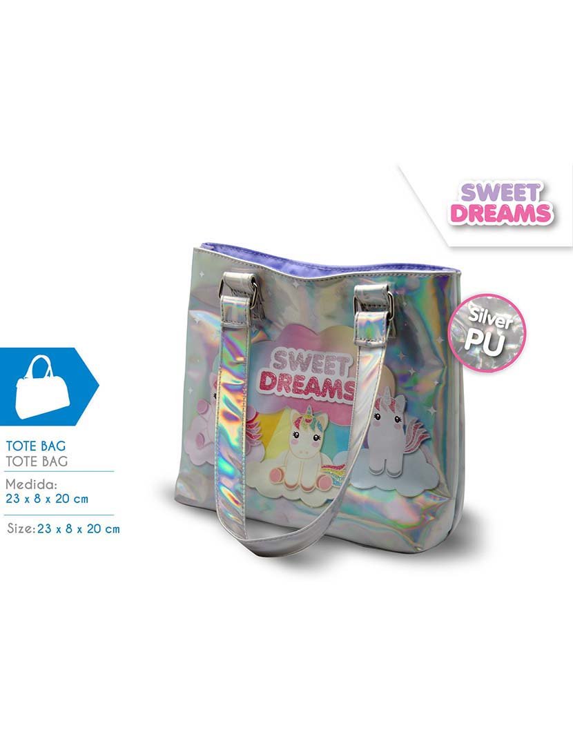 Bolsa Prateada Sweet Dreams
