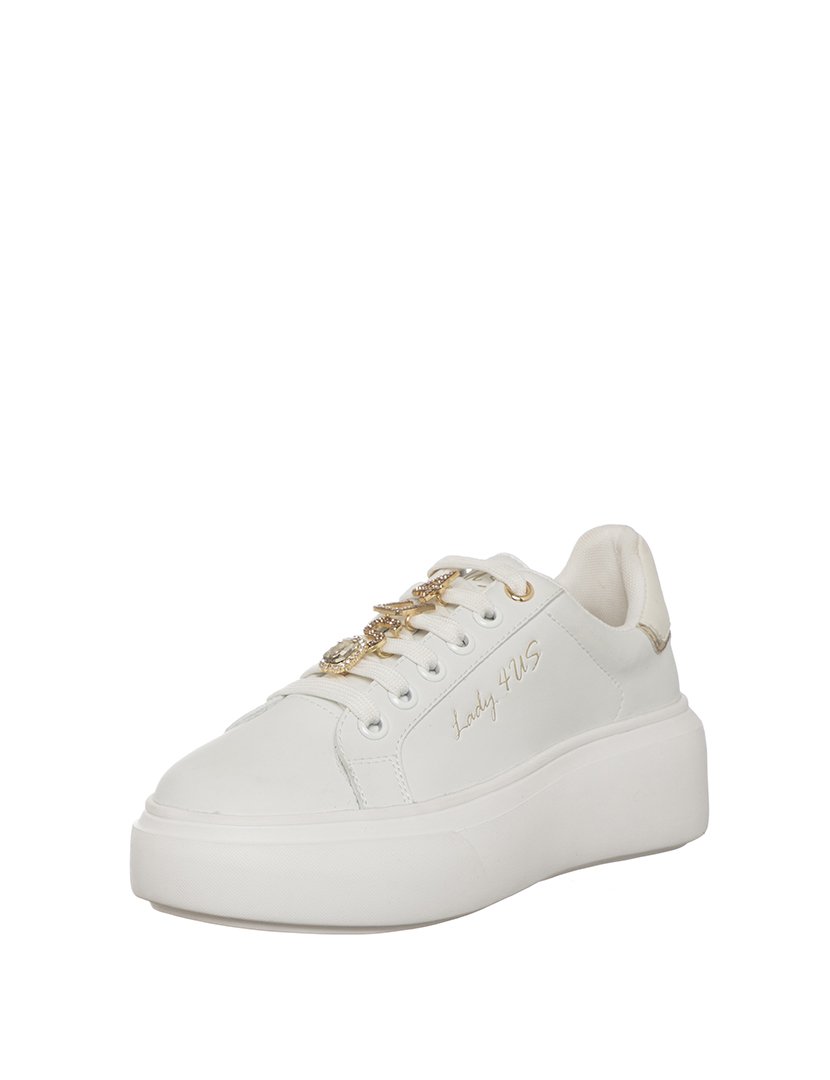 Ténis Aflame Senhora Branco e Dourado