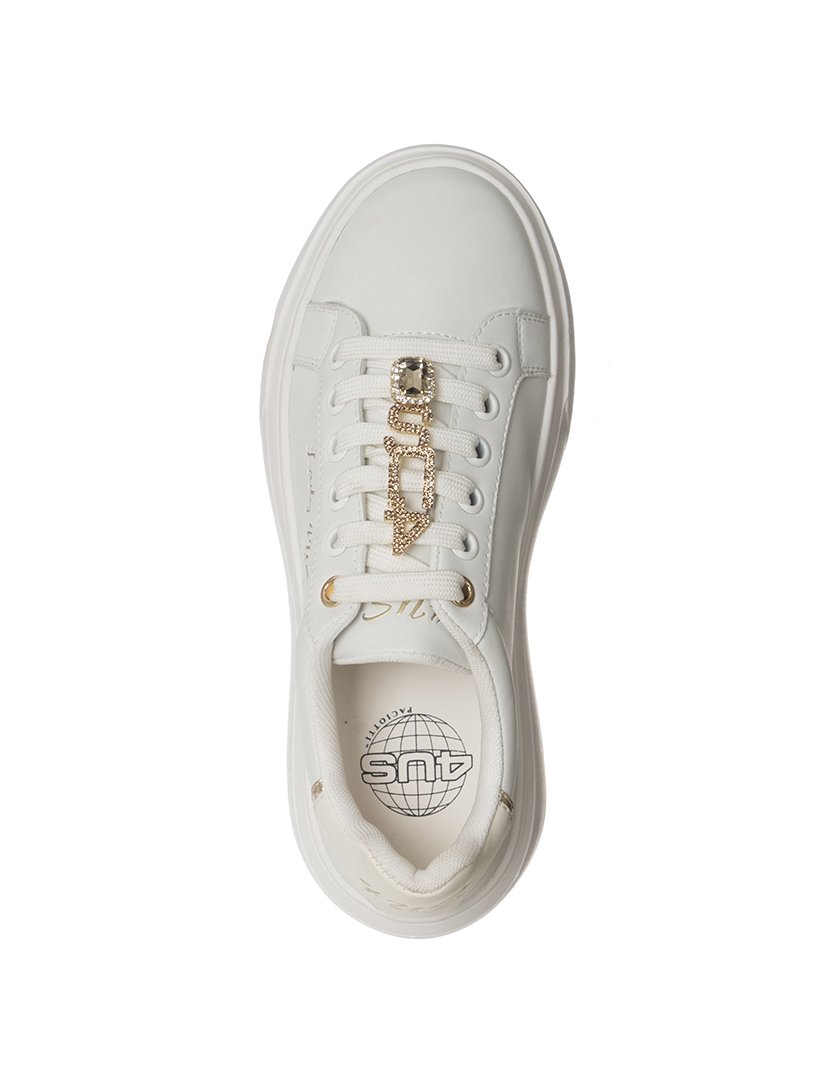 Ténis Aflame Senhora Branco e Dourado