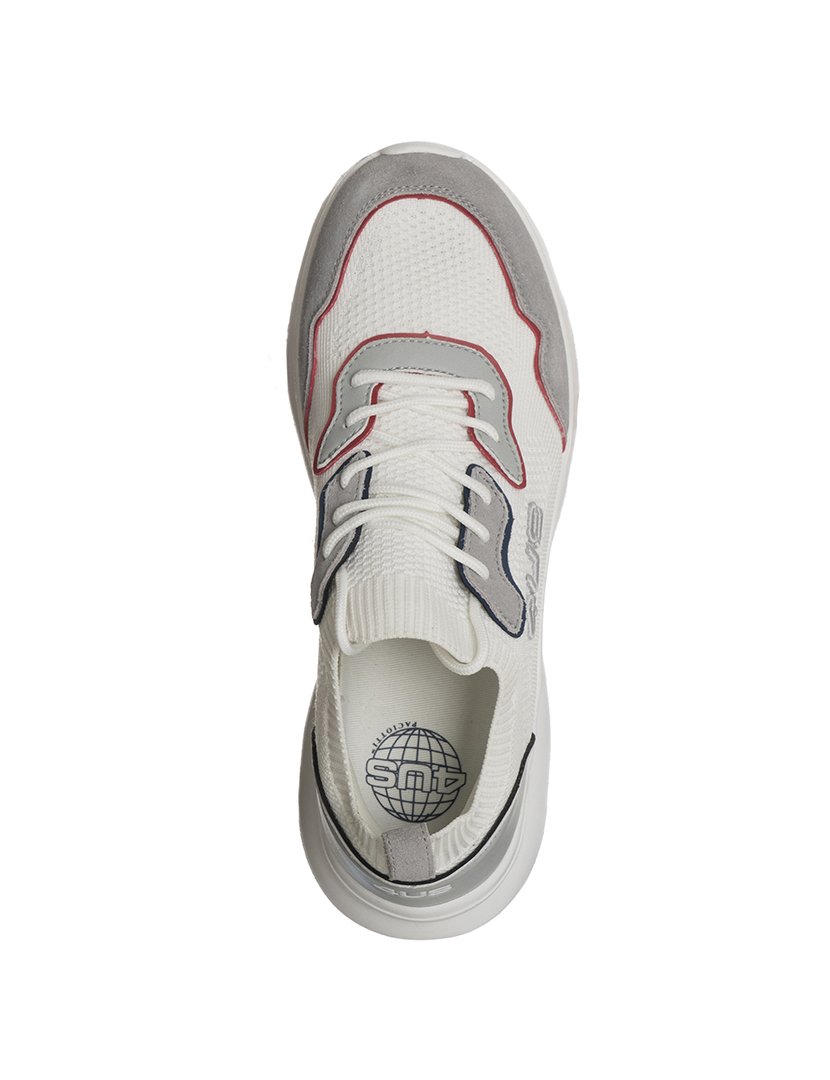 Ténis Goffrede Homem Branco e Cinzento