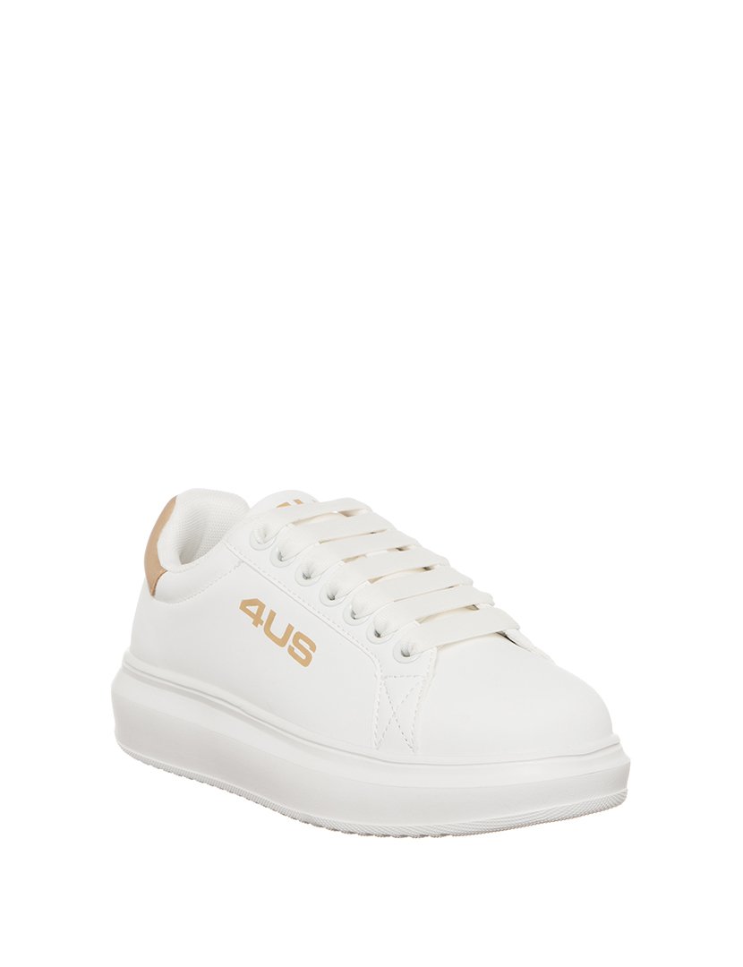 Ténis Ivy Senhora Branco e Dourado