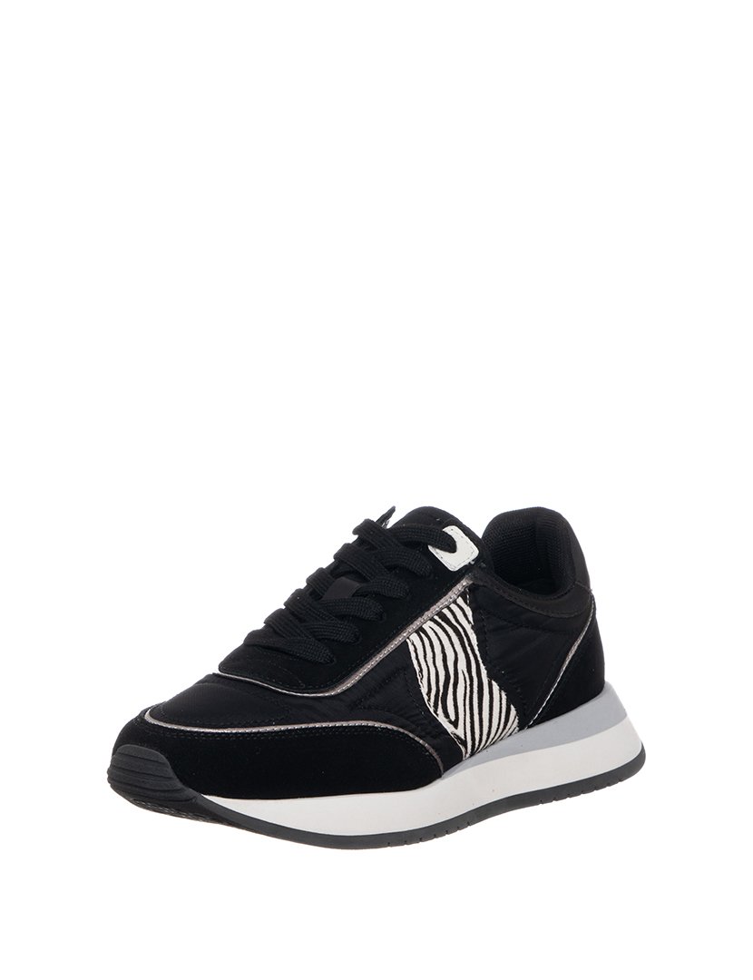 Ténis Paula Senhora Preto Zebra