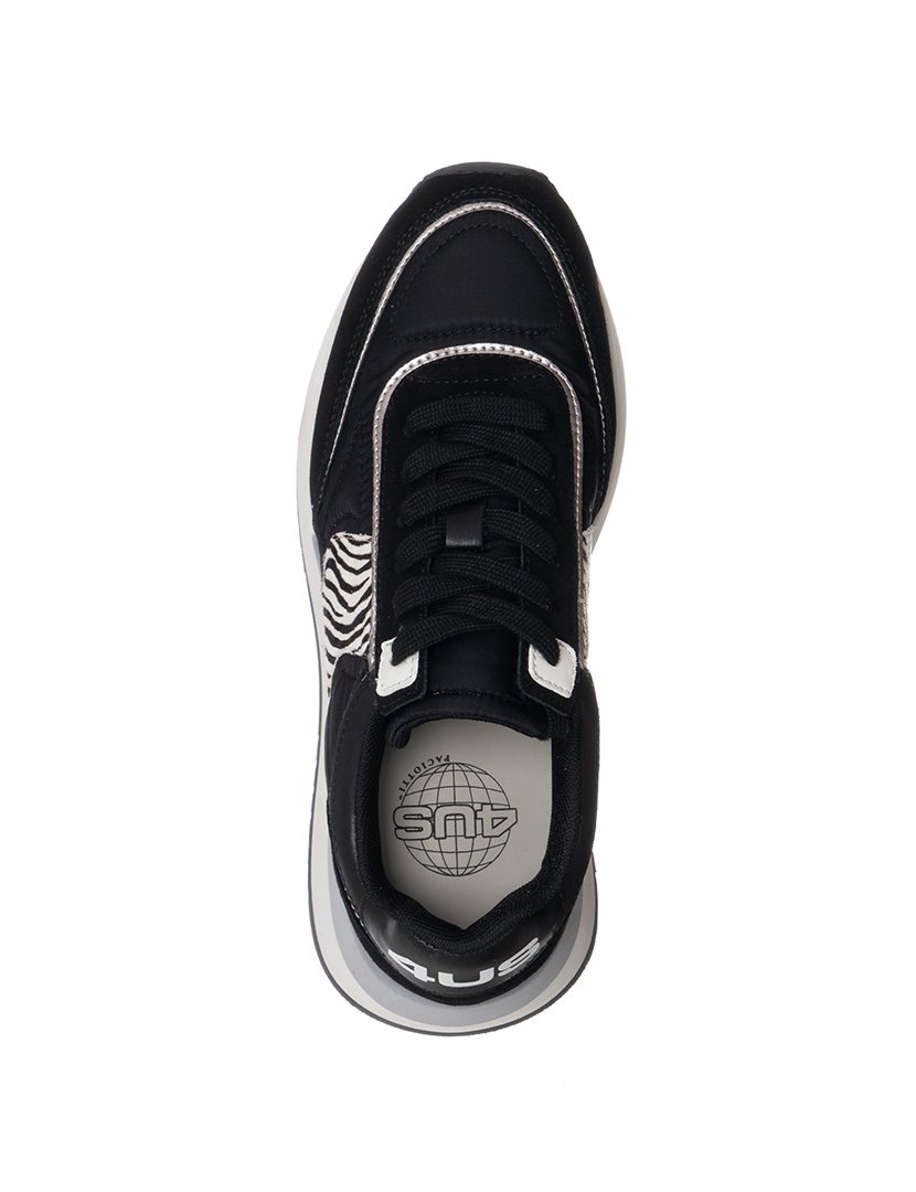 Ténis Paula Senhora Preto Zebra