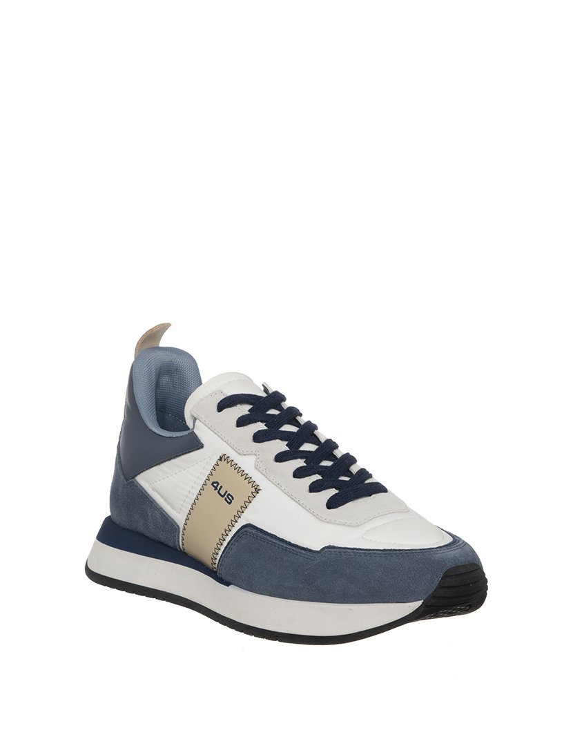 Ténis Homem Denim Branco e Azul