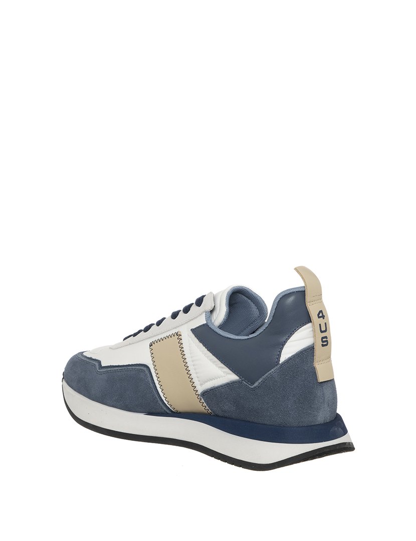 Ténis Homem Denim Branco e Azul